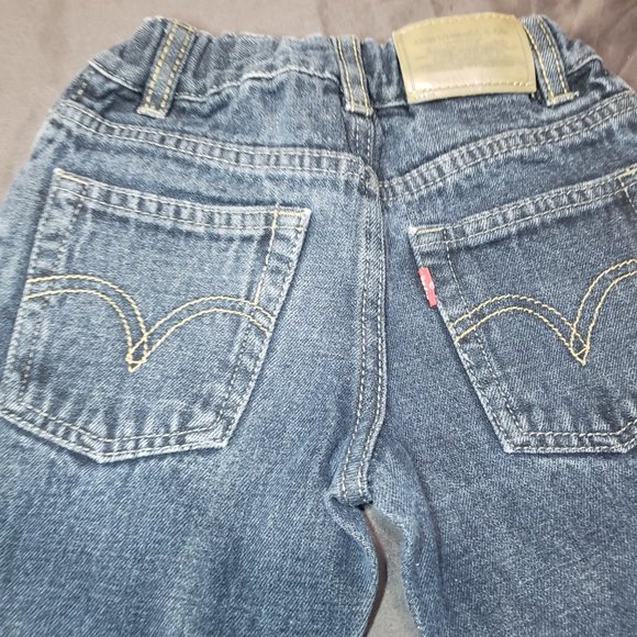 Levi's Jeans 514 Denim Slim Straight Fit Tough Durable 3X Kids Size New NWOT - Picture 4 of 9